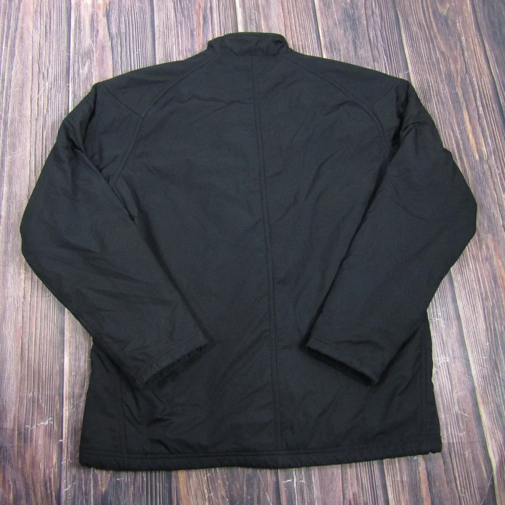 Nike Track Jacket Mens Large Black Full Zip Mock Neck Athletic BB47
